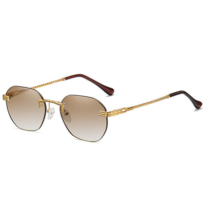 Gafas de Sol Metálicas sin Marco - Diseño Minimalista Unisex - Image 3