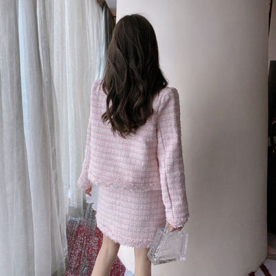 Chaqueta Larga con Falda Corta Cintura Alta para Mujer - Image 2