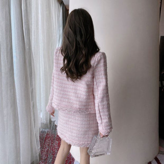 Chaqueta Larga con Falda Corta Cintura Alta para Mujer - Image 2