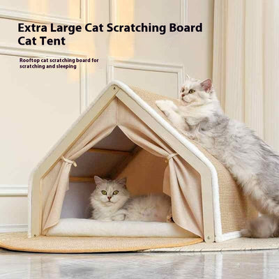 Carpa Rascador para Gatos con Tablero Sisal Resistente al Viento - Image 8