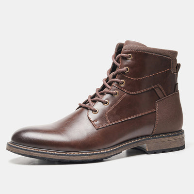 Botas de Trabajo Retro de Cuero para Hombre - Estilo Outdoor - Image 12