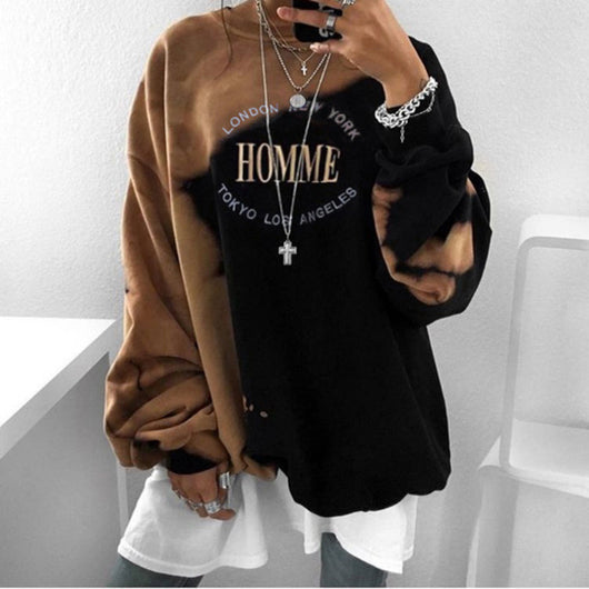 Sudadera Estampada Tie-Dye Manga Larga para Mujer - Image 7