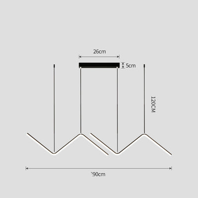 Lámpara de Techo Minimalista Moderna con Diseño Geométrico Irregular - Image 13