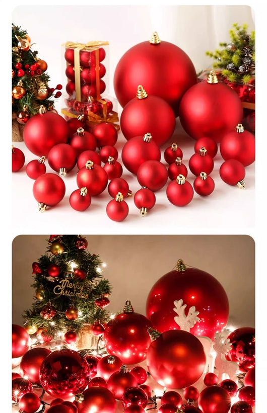 Bola de Navidad Roja Electrochapada - Adorno Colgante para Árbol - Image 23