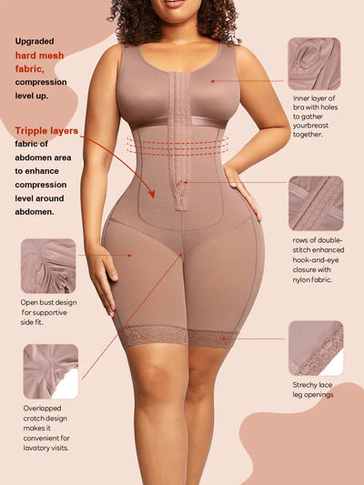 Faja Postoperatoria Reductora de Cuerpo Completo con Control Abdominal - Image 9