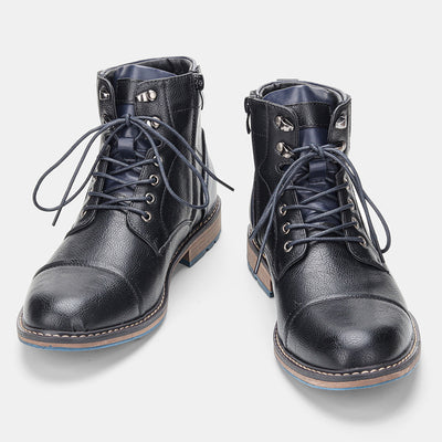 Botas de Cuero para Hombre Cálidas y Cómodas para Invierno - Image 4