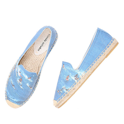 Zapatos Casuales de Lona Bajitos para Mujer con Estampado Moderno - Image 15