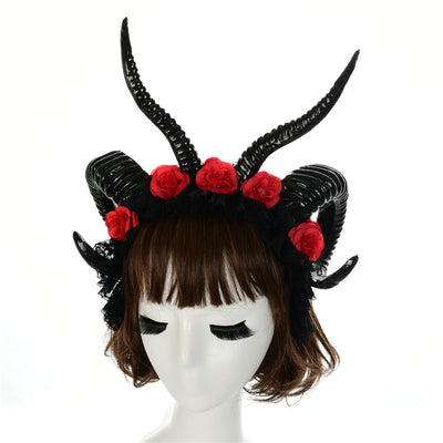 Diadema de Cuernos de Bruja Negra - Accesorio de Cosplay y Disfraz - Image 3