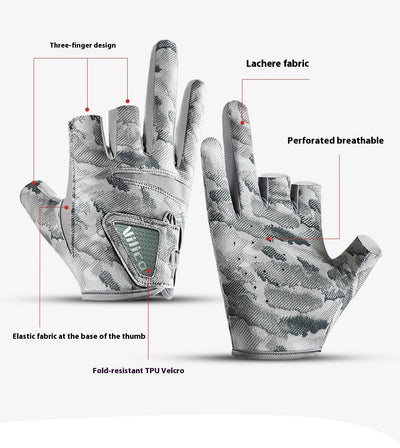 Guantes de Pesca Profesionales con Protección Solar y Tres Dedos Expuestos - Image 9