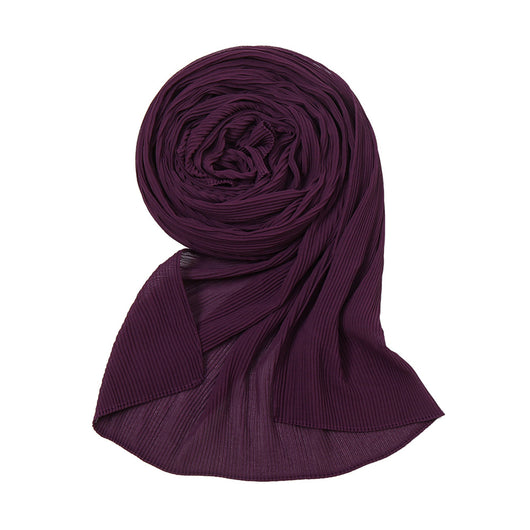 Pañuelo Plisado de Gasa Perlada - Chal Protector Solar para Mujer - Image 9