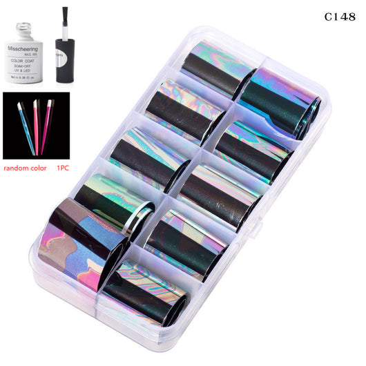 Set de 12 Láminas Decorativas para Uñas - Transferencias Nail Art - Image 58