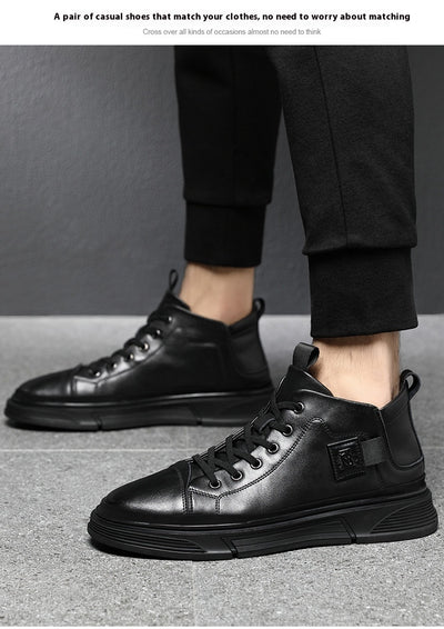Botas Altas de Cuero para Hombre - Zapatos Casuales Invierno - Image 27