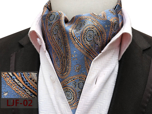Bufanda Jacquard de Poliéster Estilo Británico para Hombre - Image 29