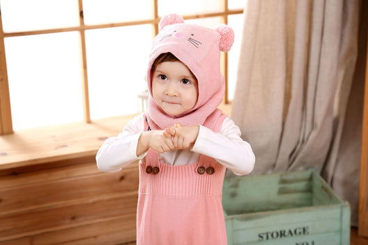 Set de Gorros Tejidos para Niños - Diseño Calicó Otoño e Invierno - Image 32