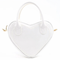 Bolso de Cuero Sintético en Forma de Corazón con Cierre y Compartimento Único