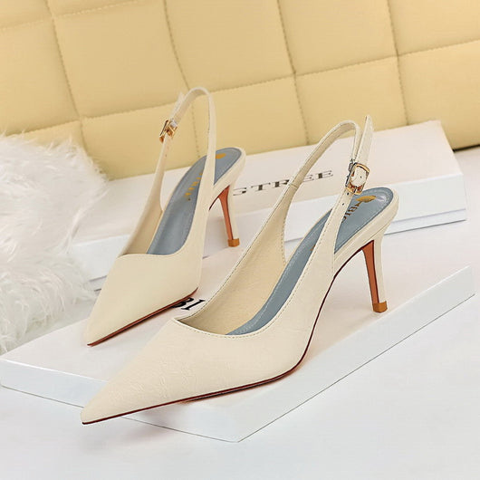 Zapatos de Tacón Stiletto Retro para Mujer - Elegancia Clásica - Image 4