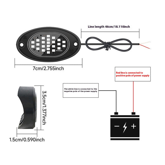 Luz LED Ambiental para Chasis de Auto 12V - Image 3