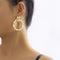 Aretes Redondos de Bambú Estilo Hip Hop