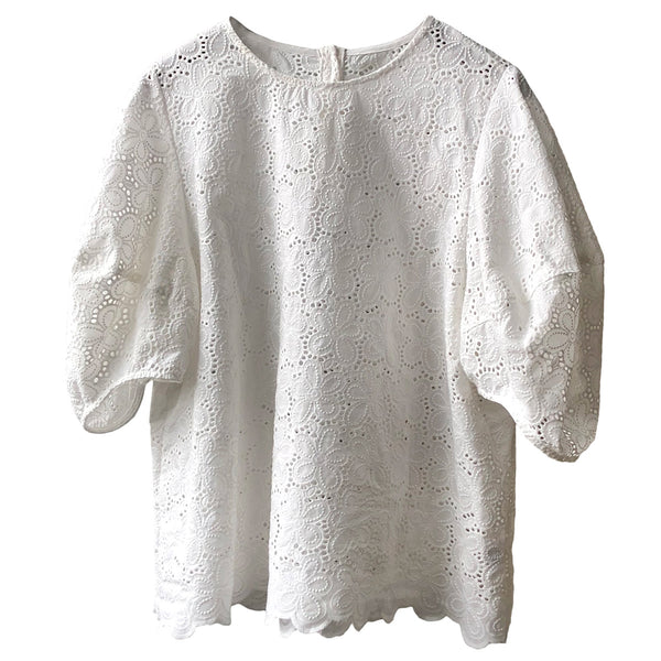 Blusa Coreana con Mangas Abullonadas Estilo Literario para Mujer - Image 4