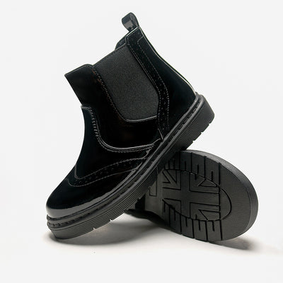 Botas Cortas Negras para Niñas con Cierre Lateral - Image 13