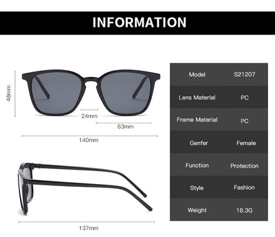 Gafas de Sol Retro Cuadradas Estilo Europeo y Americano - Image 11