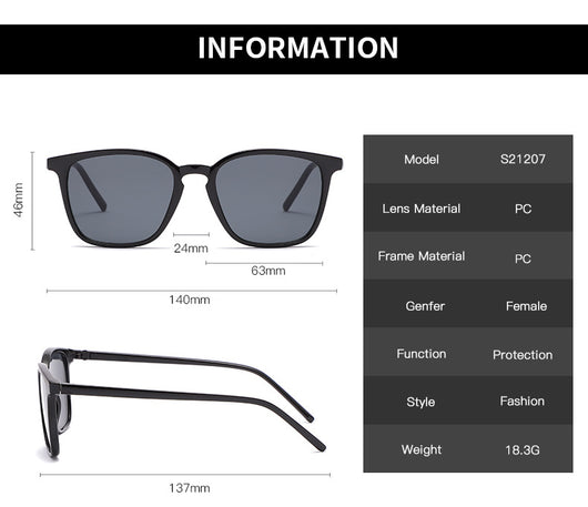 Gafas de Sol Retro Cuadradas Estilo Europeo y Americano - Image 11