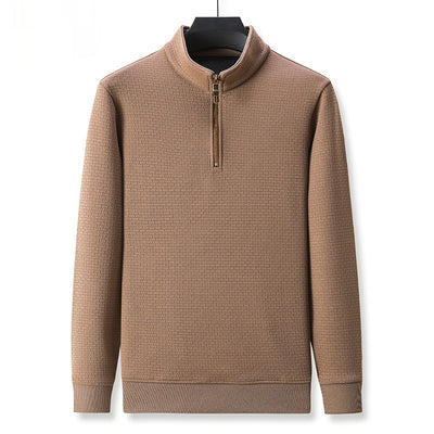 Playera de Cuello Alto con Cierre Medio para Otoño e Invierno - Manga Larga para Hombre - Image 5