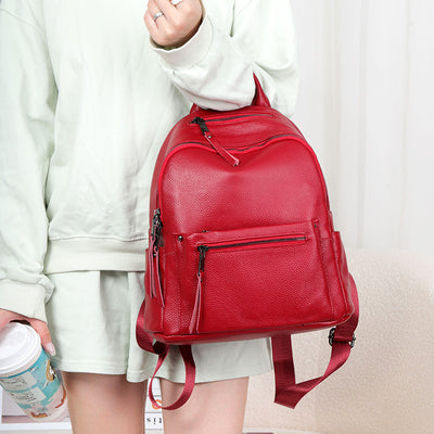 Mochila de Cuero para Mujer - Diseño Minimalista y Funcional - Image 3