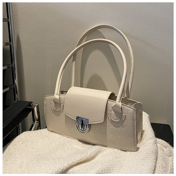 Bolso Cuadrado Pequeño Estilo Occidental con Contraste de Colores