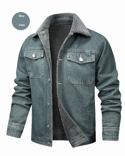 Chaqueta Denim Forrada en Polar para Hombre - Estilo Premium - Image 23