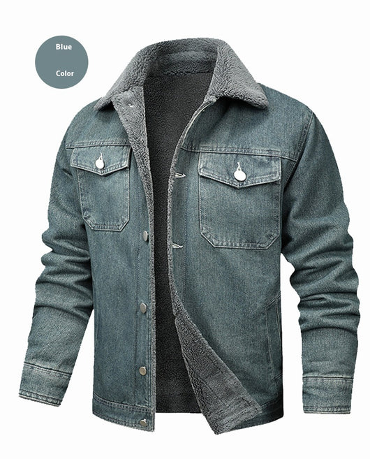 Chaqueta Denim Forrada en Polar para Hombre - Estilo Premium - Image 23