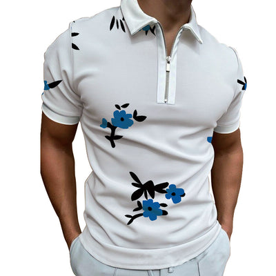 Camiseta Suelta Estampada de Manga Corta para Hombre - Image 7