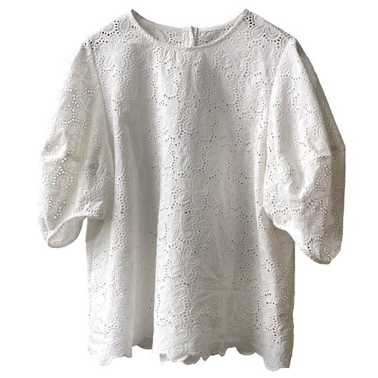Blusa Coreana con Mangas Abullonadas Estilo Literario para Mujer - Image 9