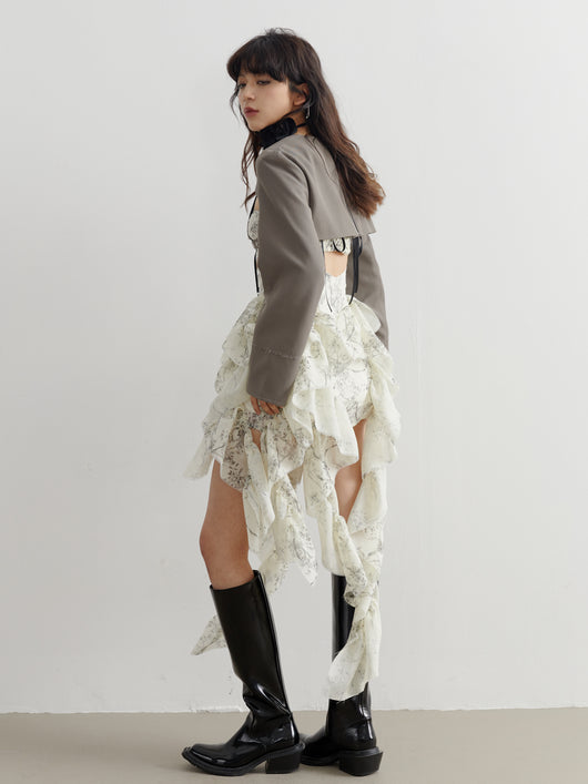 Vestido Romántico con Estampado Desmontable y Correa Ajustable - Image 19