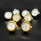 Reloj Anillo Versátil Dorado y Plateado - Diseño Minimalista All-Match