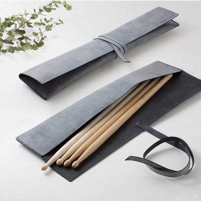 Estuche de Cuero para Baquetas - Pack Doble con Almacenamiento en Madera - Image 11