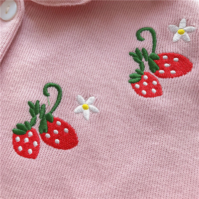 Capa con Capucha Infantil Bordada Fresa Dulce - Image 8