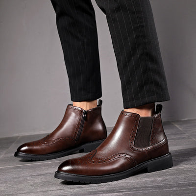 Botas de Cuero con Cierre Británicas Punta Afilada - Image 7