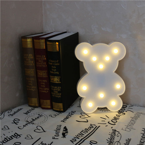 Lámpara Decorativa de Pared con Letras del Alfabeto y Luz Nocturna - Image 4