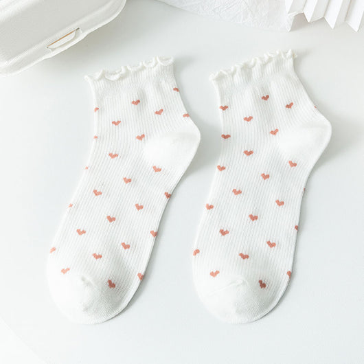 Calcetines Cortos de Encaje Japonés para Mujer - Image 5