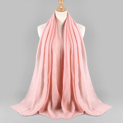 Pañuelo Plisado de Algodón Twill para Mujer - Versátil y Elegante - Image 5