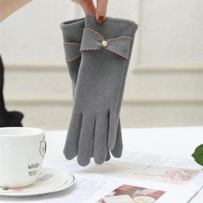 Guantes de Gamuza Aterciopelada para Mujer - Abrigo Otoño Invierno - Image 6