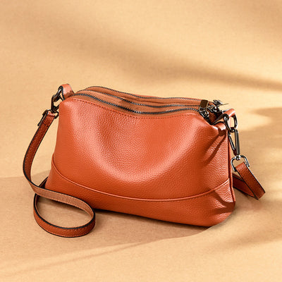 Bolso Bandolera de Cuero Genuino para Mujer - Diseño Monocapa Elegante - Image 10