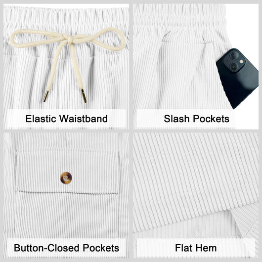 Shorts de Pana para Hombre con Múltiples Bolsillos - Image 37