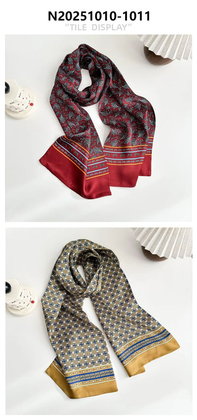 Pañuelo de Seda Reversible para Hombre con Estampado Doble Cara - Image 14