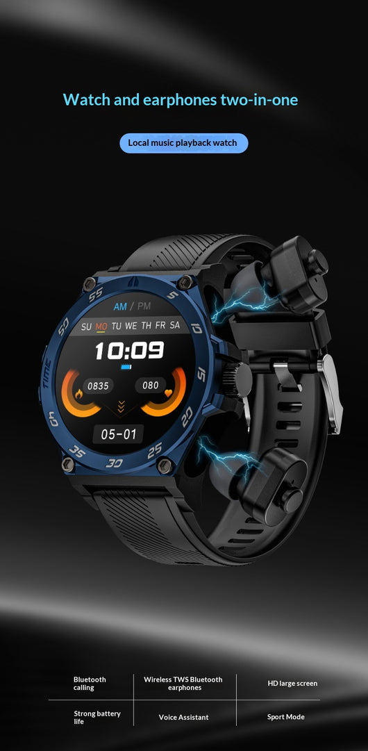 Smartwatch con Llamadas Bluetooth y Auriculares TWS Integrados - Image 7