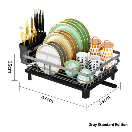 Escurridor Organizador de Cocina de Dos Niveles para Platos y Tazones - Image 8