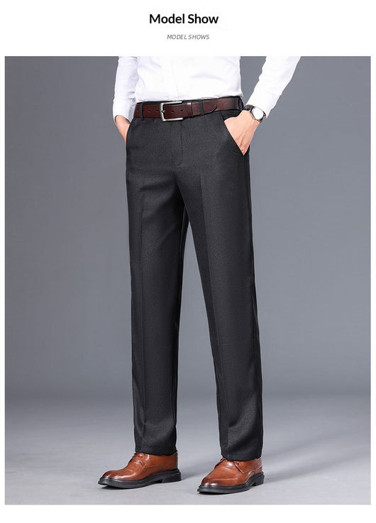 Pantalones de Vestir Rectos para Hombre - Elegancia Casual Otoño Invierno - Image 17