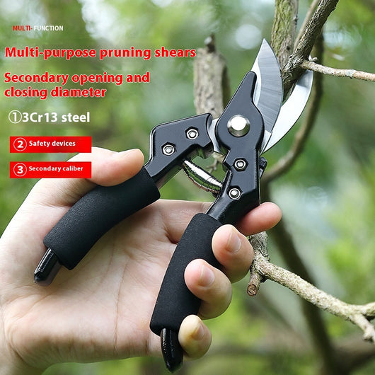Podadora de Acero Inoxidable Profesional para Ramas Gruesas y Bonsái
