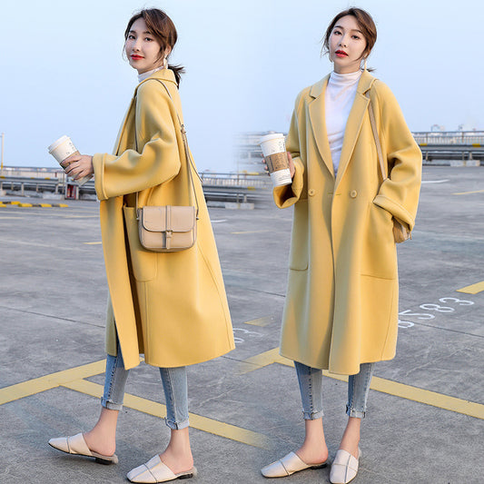 Abrigo Cashmere Reversible Largo Suelto